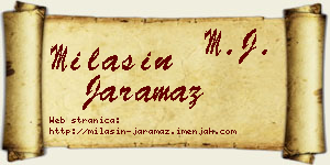 Milašin Jaramaz vizit kartica